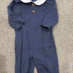 Amazon Navy One Piece with Cream Collar